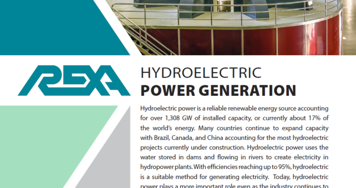 Rexa hydroelectric power generation